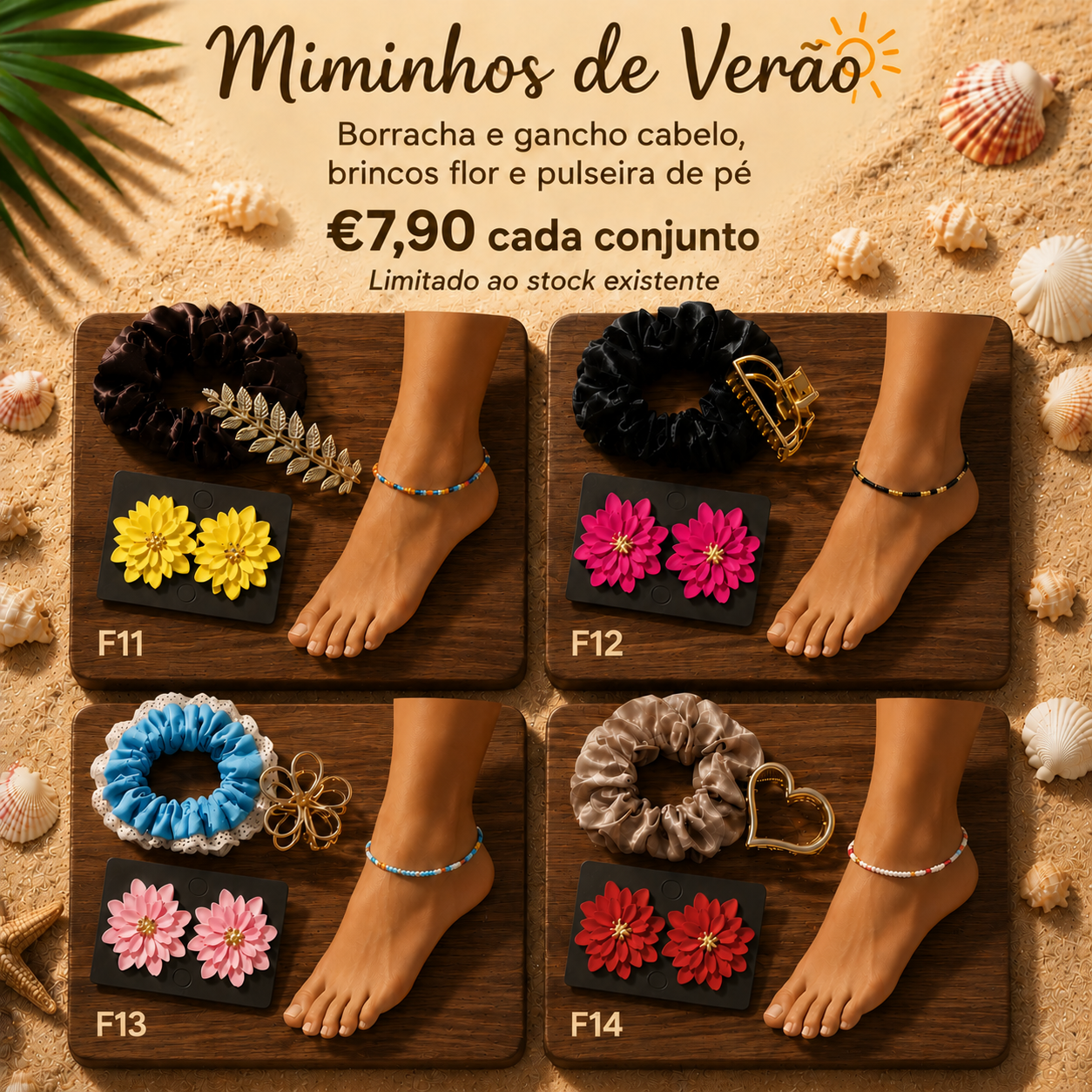 F13, conjunto miminhos rosa claro