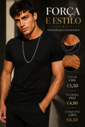 CJ813, conjunto colar e pulseira homem
