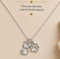 D27- colar gatinho prateado