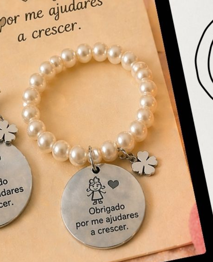 P501- pulseira obrigado...