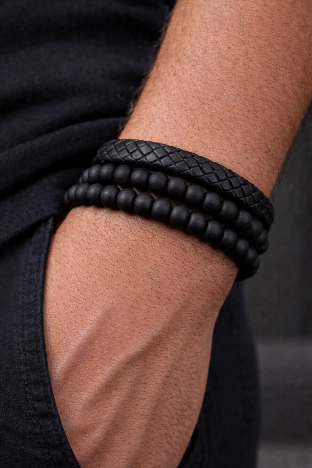 P365 - 3 pulseiras homem ajustáveis
