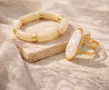 CJ395 - conjunto pulseira e anel
