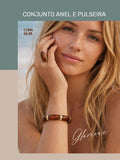 CJ394 - conjunto pulseira e anel