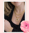 CJ436 - conjunto colares e pulseira