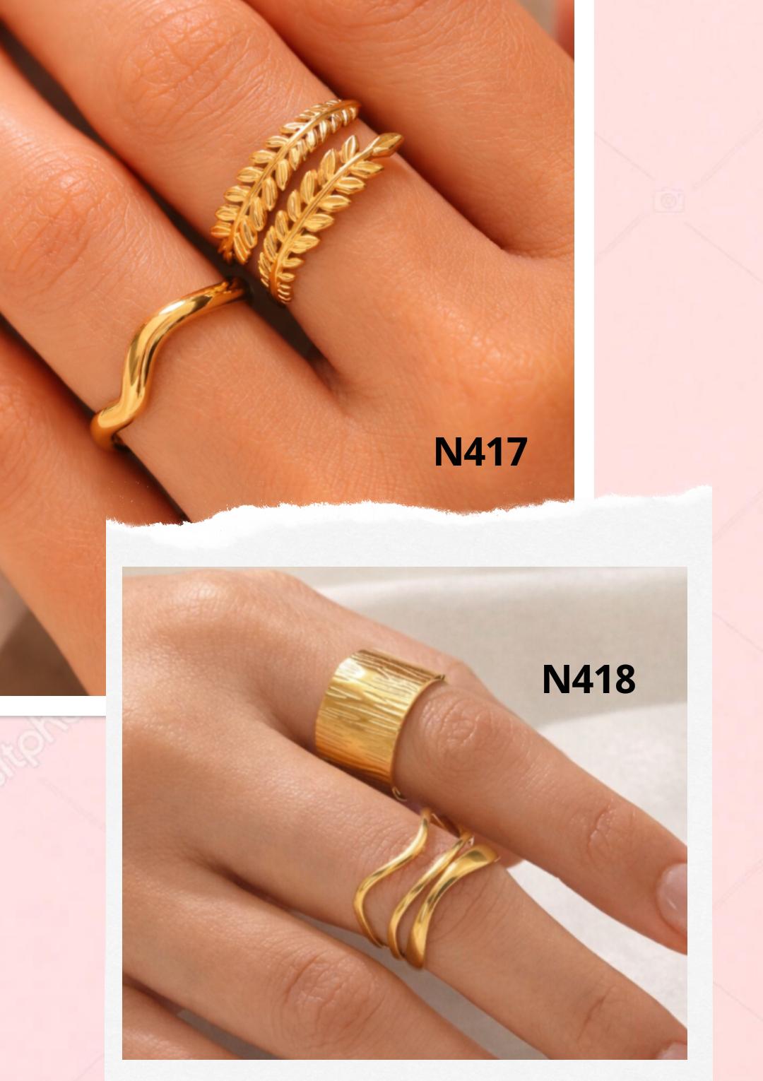 N417 - conjunto 2 aneis