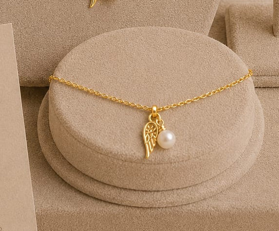P573- pulseira asa anjo