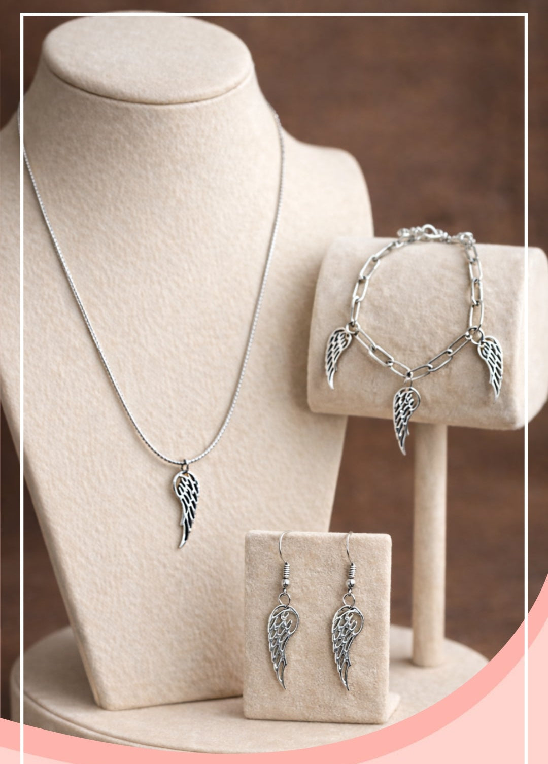 Fav25- colar, pulseira e brincos