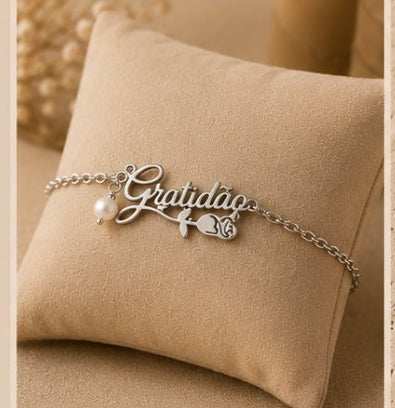P677, pulseira gratidão