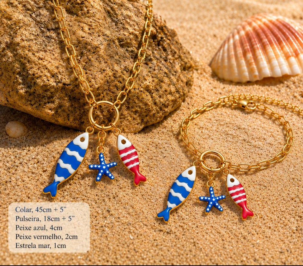 CJ686, conjunto colar e pulseira