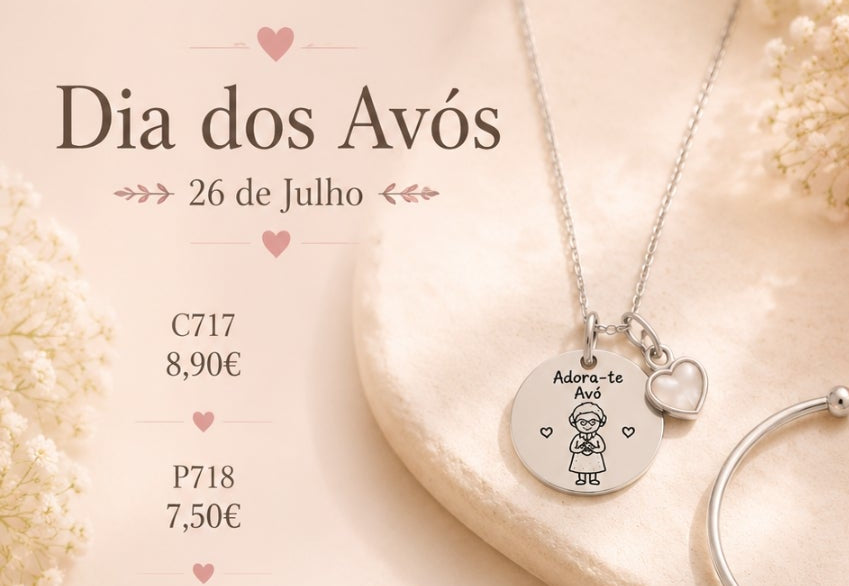 C717, colar avó prateado