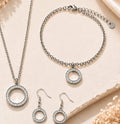 F22, conjunto colar, pulseira e brincos