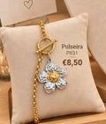 P831, pulseira flor