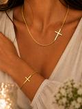 CJ647- conjunto colar e pulseira